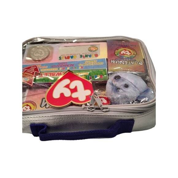 Ty Beanie Babies Official Platinum Edition Collector's Kit With Bear Cards & New - Picture 6 of 9
